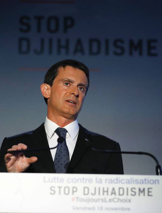 De Franse premier Manuel Valls