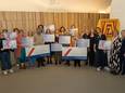 De dames van Zonta deelden een reeks mooie cheques uit voor liefst 15 verschillende goede doelen