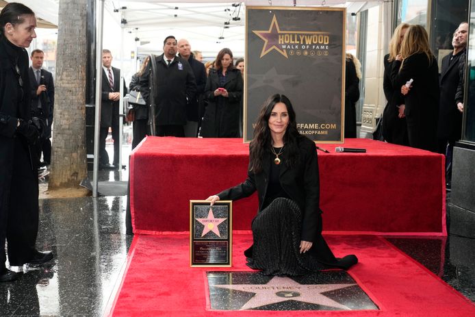 Courteney Cox kreeg vorige maand haar eigen ster op de Hollywood Walk of Fame.