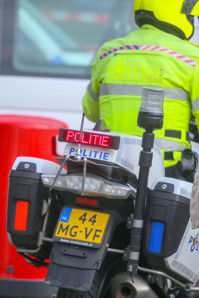 Agent op politiemotor, foto ter illustratie.