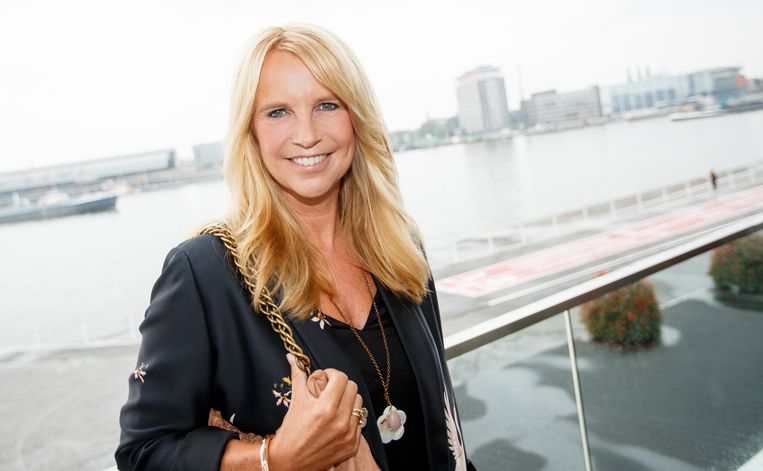 Linda de Mol tijdens de seizoenspresentatie van RTL, 2017-2018. Beeld ANP Kippa