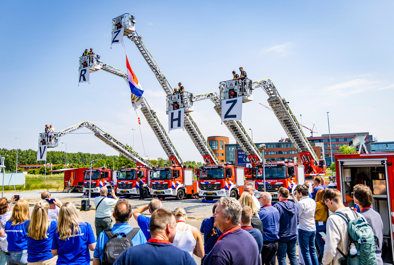 JOYIN 10 mini-brandweerwagens in 1 gegoten brandweerwagen speelgoedset