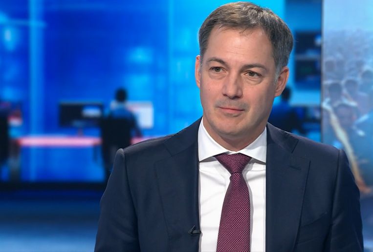Premier Alexander De Croo (Open Vld). Beeld VTM NIEUWS