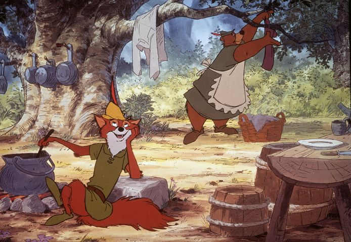 Een beeld uit 'Robin Hood' uit 1973