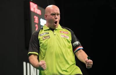 Superieure Van Gerwen wint European Darts Trophy