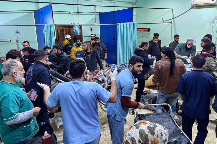 Un hôpital syrien près de la frontière avec la Turquie.