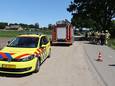De vrouw raakte met haar scootmobiel van de weg  in Berghem.