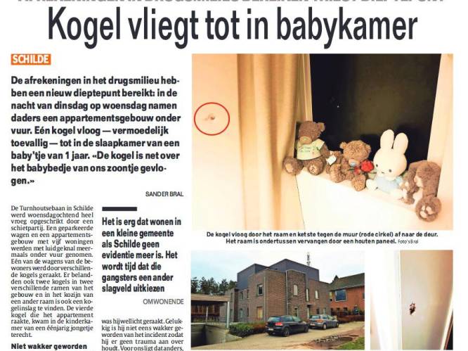 Jong gezin duikt onder na schietpartij