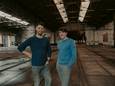 Joost Arijs en Thomas Schmidt op de Arsenaalsite