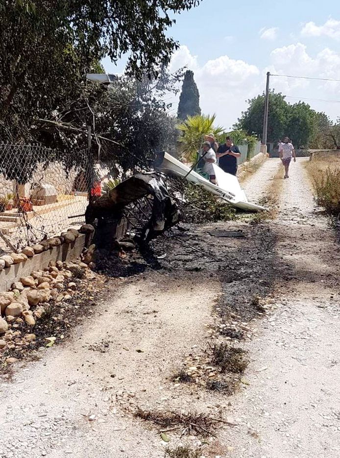 De brandweer van Mallorca heeft een foto vrijgegeven na het incident.
