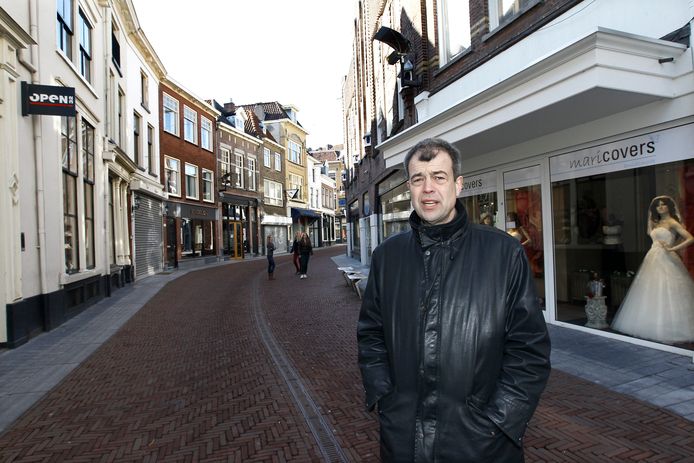 Berry Engelen in 2013 in Zutphen, rond de oprichting van binnenstadsmanagement in die stad.
