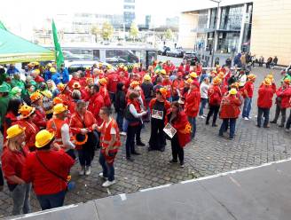 200 vakbondsmilitanten protesteren tegen flexi-jobs