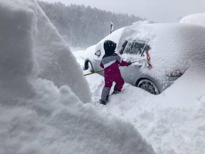 VIDEO. "In 80 jaar nog niet gezien, zoveel sneeuw": Belgen getuigen vanuit ondergesneeuwd Oostenrijk