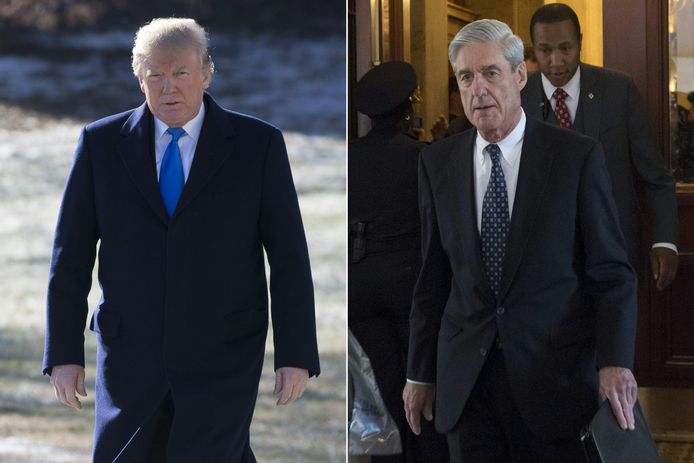 Trump wilde Mueller (rechts) al in juni vorig jaar ontslaan. Dat meldt de New York Times vandaag.