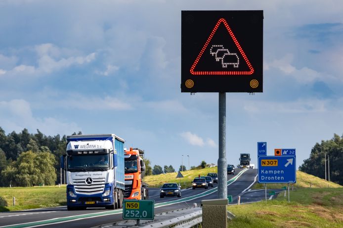 De N50 is dit weekeinde gedeeltelijk afgesloten.