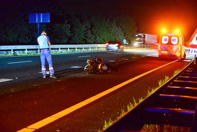 Motorrijder raakt gewond bij ongeval op A2 ter hoogte van Budel