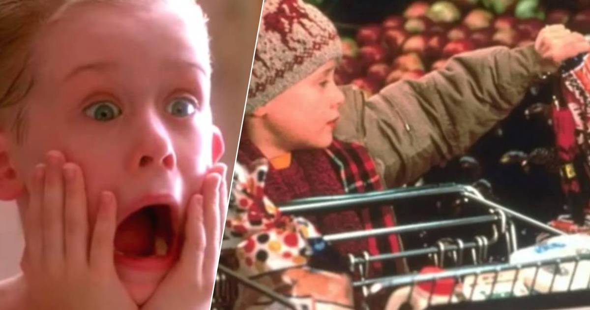 in de ban van supermarktscène ‘Home Alone’ uit 1990 “Raad eens hoeveel die kar van
