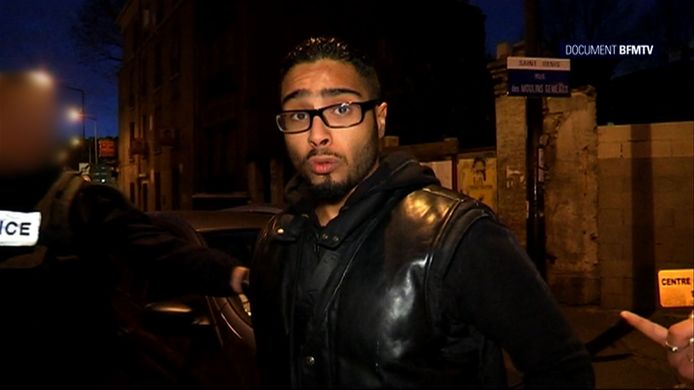 Jawad Bendaoud, hier in een video van tv-zender BFMTV, werd vandaag vrijgesproken