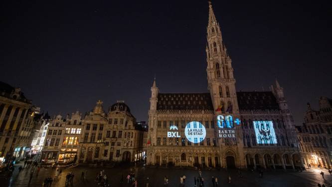 Stad Brussel en MIVB doven een uur de lichten om aandacht te vragen voor het klimaat
