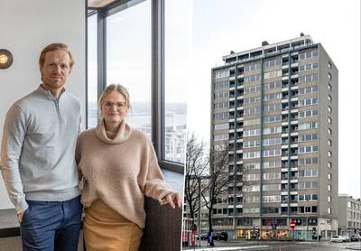 Grijs flatgebouw verbergt luxueuze penthouse met spectaculair uitzicht: zo ziet het appartement van Jef (31) en Astrid (30) eruit na totaalrenovatie
