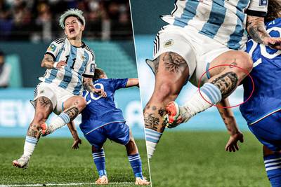 Une internationale argentine vivement critiquée à cause de son tatouage de Cristiano Ronaldo: “Arrêtez, ça ne m'amuse pas”