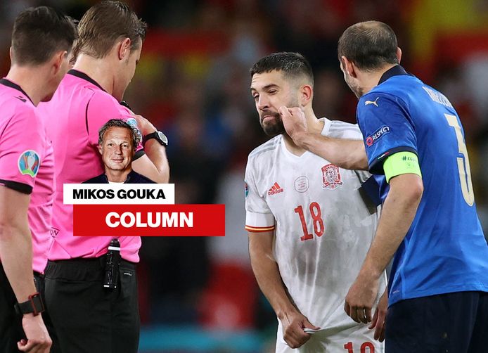 Jordi Alba en Giorgio Chiellini.