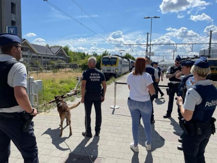 De lokale politie Blankenberge-Zuienkerke voerde controles uit op tram en trein.