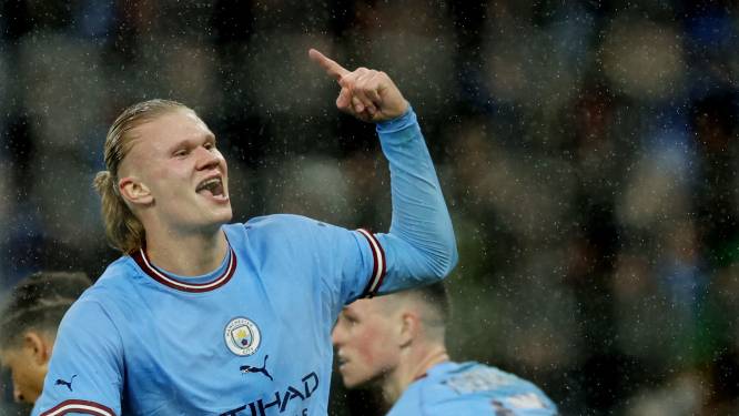 Wéér hattrick Erling Haaland, eenvoudige avond voor Memphis Depay tegen Justin Kluivert