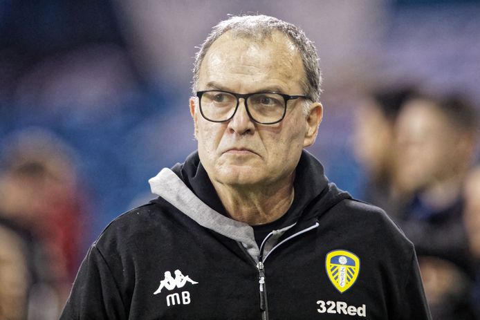 Marcelo Bielsa, de Argentijnse coach van Leeds United.