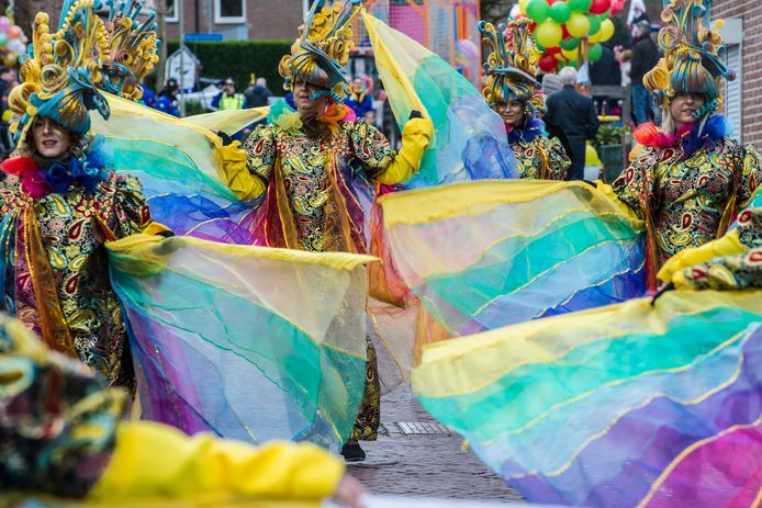 De carnavalsoptocht van Groesbeek in 2018.