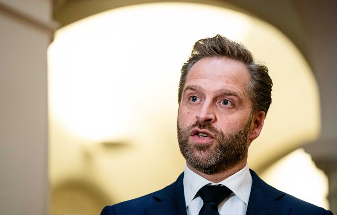 Demissionair Minister Hugo de Jonge van Volksgezondheid, Welzijn en Sport (CDA).