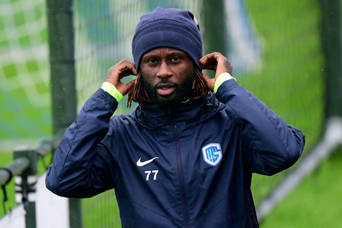 GENK, BELGIUM - OCTOBER 1 :  Dieumerci Ndongala forward of Genk pictured during a training session of KRC Genk prior to the Group stage Champions League Group E match between KRC Genk and Napoli on October 01, 2019 in Genk, Belgium, 1/10/2019 ( Photo by Peter De Voecht / Photonews