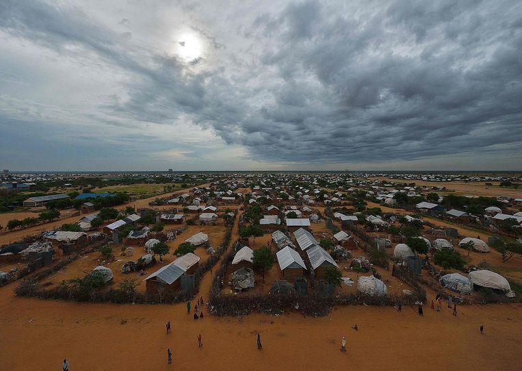 Zicht op het vluchtelingenkamp in Dadaab, Kenia. Beeld anp