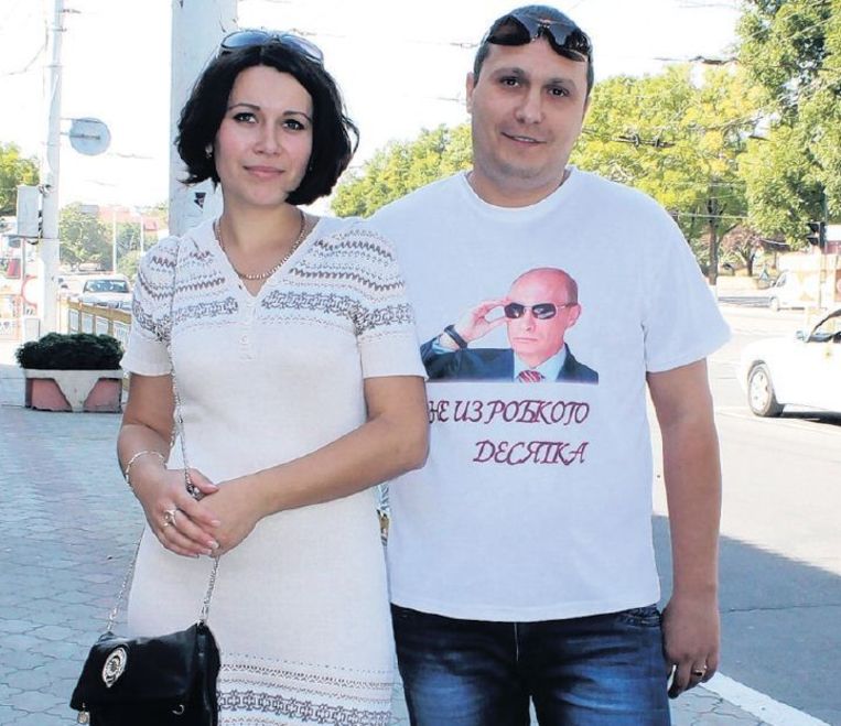 Sergej Michaelovitsj (rechts): 'Poetins wil is de mijne.' Beeld Fleur de Weerd.