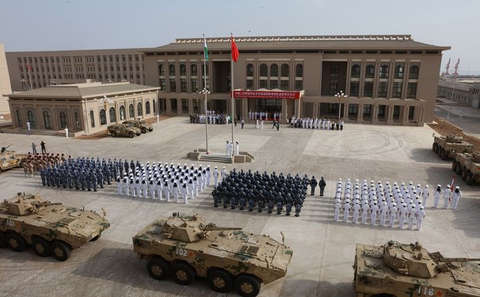 Chinese militaire basis in Djibouti.