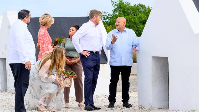 Amalia danst met bewoners Bonaire aan einde van bijzondere ochtend op het eiland