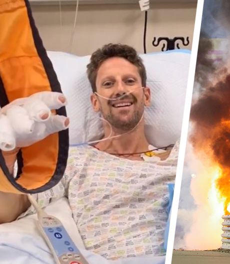 Un terrible crash et Romain Grosjean s’en sort bien: “Dire que je n’étais pas fan du halo”