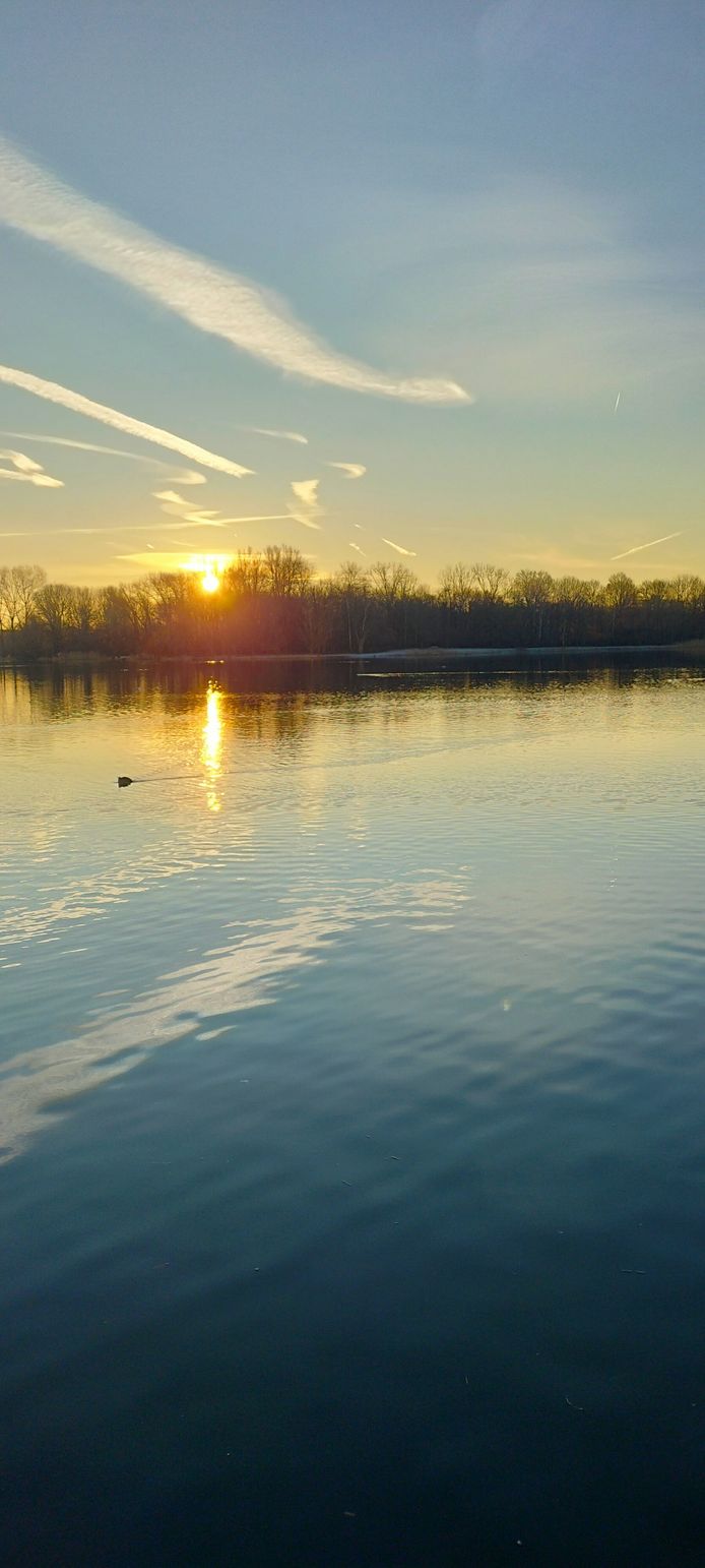 De zonsopgang in Den Bosch.