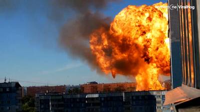 Grote ontploffing bij tankstation in Rusland
