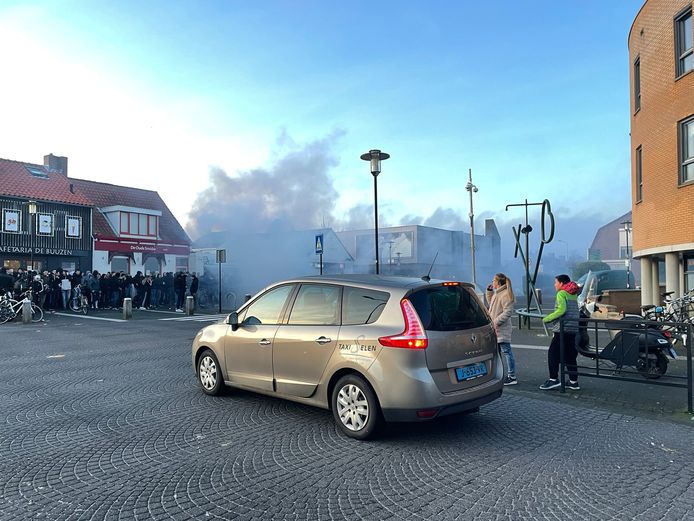 Het plein bij de Jumbo in Arnemuiden.