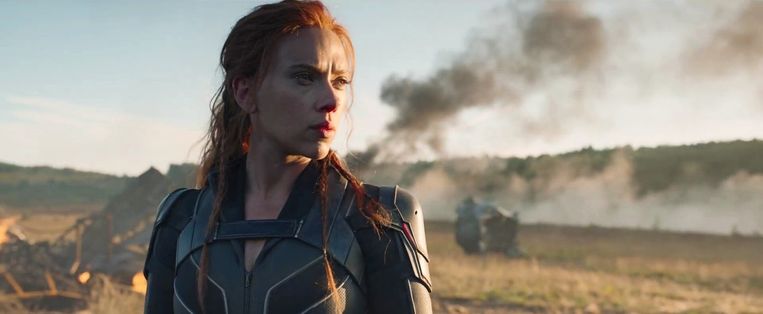 Scarlett Johansson in 'Black Widow'. Beeld RV/Marvel