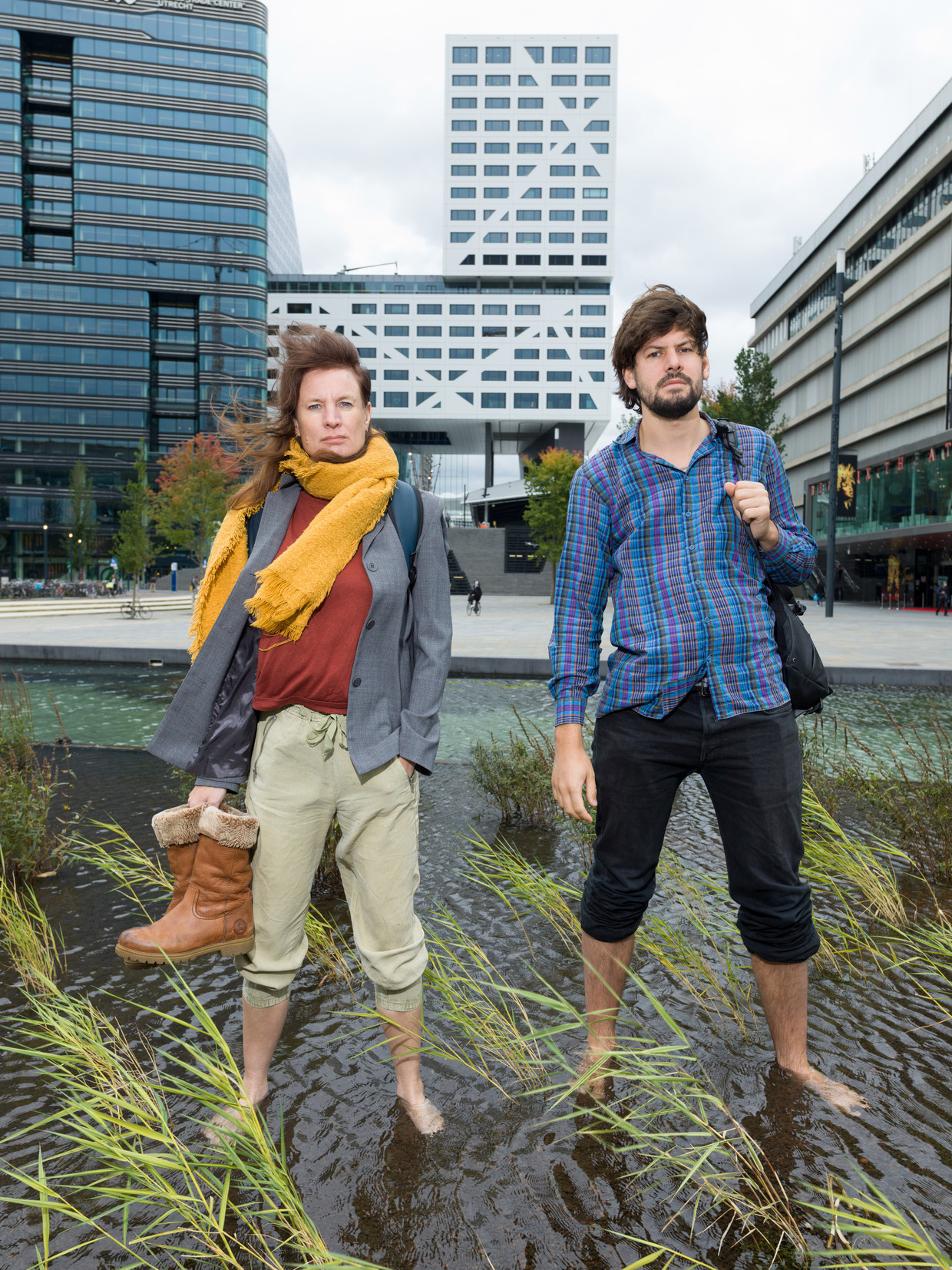 Tessel Hofstede (links) en Jelle de Graaf. Beeld Ivo van der Bent