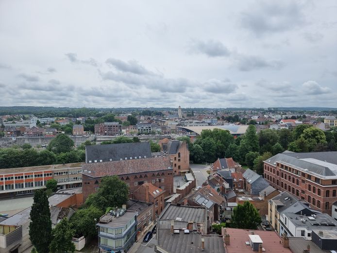 Op de Skywatch kreeg je in Halle het zondag een mooi zicht op de stad.