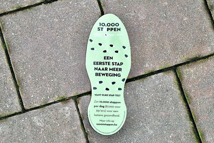 Onderweg in Roeselare vind je boodschappen die je aanmoedigen om meer te bewegen.