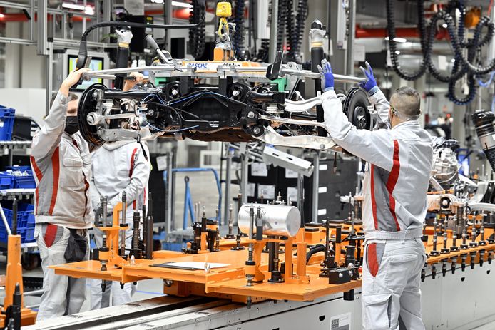 Illustratie van de Audi-fabriek in Vorst.
