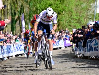 Mathieu van der Poel berust in tweede plek in Gent-Wevelgem: ‘Ik had weinig vertrouwen in de sprint’