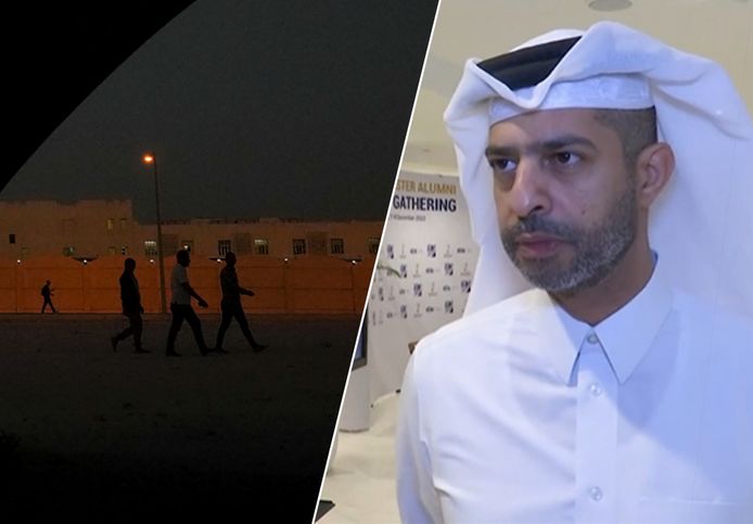 Rechts: Nasser Al-Khater, het hoofd van de WK-organisatie