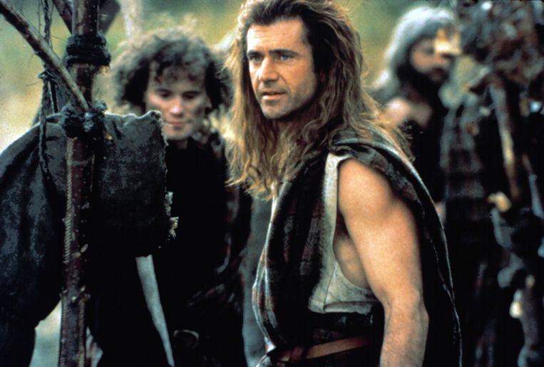 Mel Gibson in 'Braveheart'. Beeld 20th Century Fox