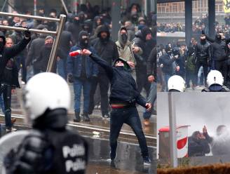 Politie pakt meer dan 90 relschoppers op na ‘Mars tegen Marrakesh’ in Brussel