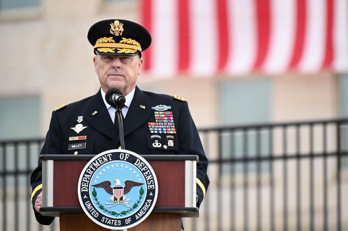 Generaal Mark Milley, de hoogste militair van de VS.